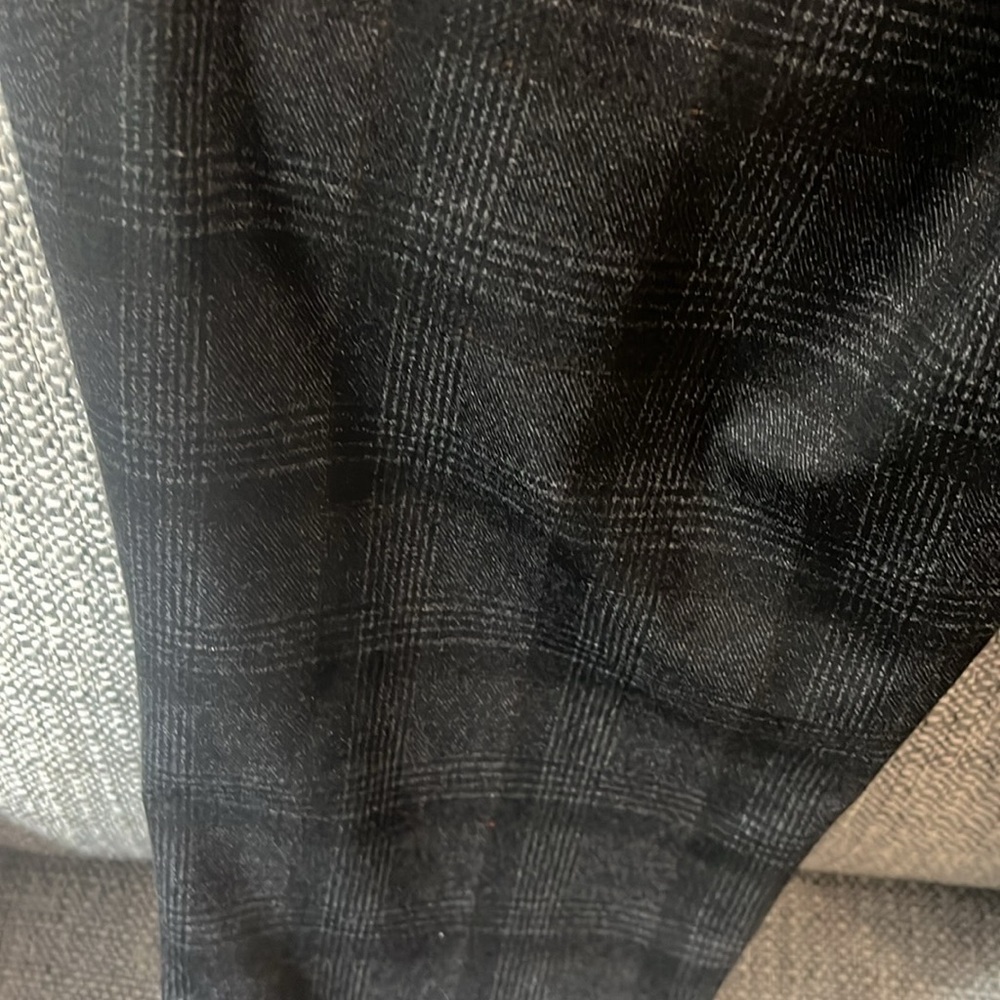 Wit & Wisdom Absolution Ponte Knit Trousers Black and Charcoal Gray Plaid Sz. 0 - Picture 6 of 6